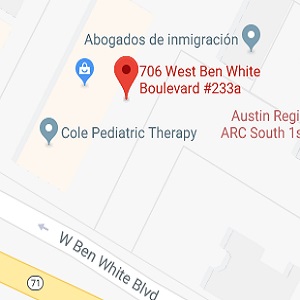 The map of our location in Austin